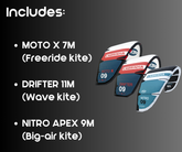 Full 3 Kite Quiver Early Black Friday Package