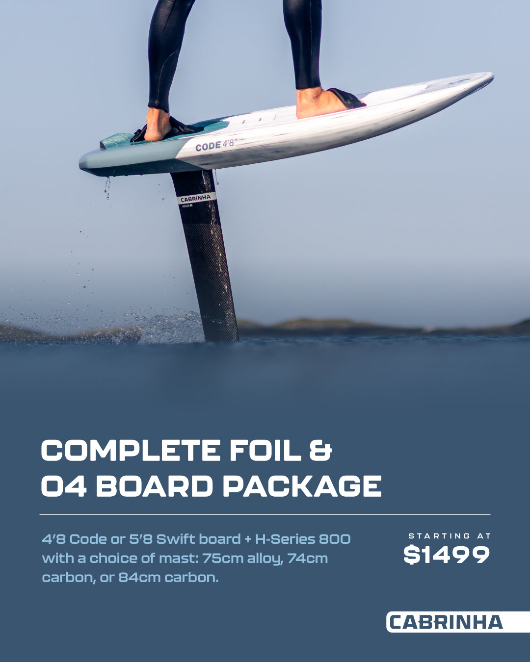 Cabrinha Foil Package: 2024 CODE board + Alloy Foil