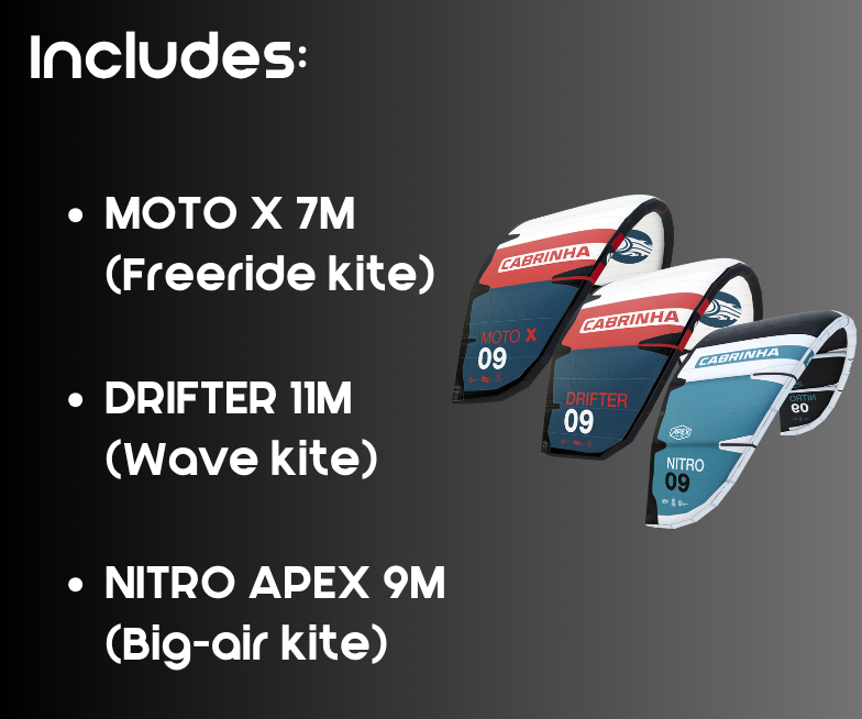 Full 3 Kite Quiver Early Black Friday Package