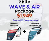 2 Kite WAVE & AIR Package