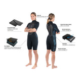 Dakine 2022 Womens QUANTUM Back Zip Shorty 2/2mm