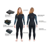 Dakine 2022 Womens QUANTUM Chest Zip 3/2mm